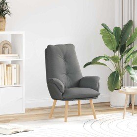 Silla Relax Gris oscuro 69 x 74 x 93 cm tela Silla Relax Gris oscuro 69 x 74 x 93 cm tela