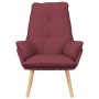 Silla Relax Rojo vino tinto 69 x 74 x 93 cm tela