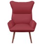 Silla Relax Rojo vino tinto 69 x 74 x 93 cm Cuero sintético