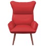 Silla Relax Rojo 69 x 74 x 93 cm Cuero sintético