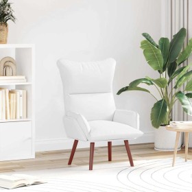 Silla Relax Blanco 69 x 74 x 93 cm Cuero sintético Silla Relax Blanco 69 x 74 x 93 cm Cuero sintético