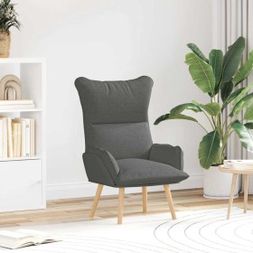 Silla Relax Gris oscuro 69 x 74 x 93 cm tela Silla Relax Gris oscuro 69 x 74 x 93 cm tela