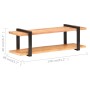 Massives TV-Möbel aus Akazienholz, 130x40x40 cm. von vidaXL, TV-Möbel - Ref: Foro24-320496, Preis: 87,48 €, Rabatt: %