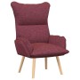 Silla Relax Rojo vino tinto 69 x 74 x 93 cm tela