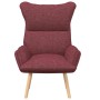 Silla Relax Rojo vino tinto 69 x 74 x 93 cm tela