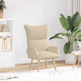Silla Relax Crema 69 x 74 x 93 cm tela