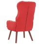 Silla Relax Rojo 69 x 74 x 93 cm Cuero sintético