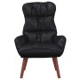 Silla Relax Negro 69 x 74 x 93 cm Cuero sintético