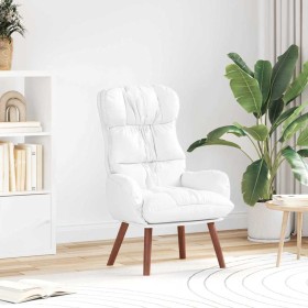 Silla Relax Blanco 69 x 74 x 93 cm Cuero sintético Silla Relax Blanco 69 x 74 x 93 cm Cuero sintético