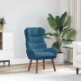Silla Relax Azul 69 x 74 x 93 cm Terciopelo