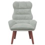 Silla Relax Gris claro 69 x 74 x 93 cm Terciopelo