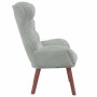 Silla Relax Gris claro 69 x 74 x 93 cm Terciopelo