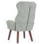 Silla Relax Gris claro 69 x 74 x 93 cm Terciopelo