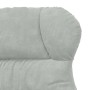 Silla Relax Gris claro 69 x 74 x 93 cm Terciopelo