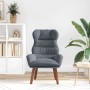 Silla Relax Gris oscuro 69 x 74 x 93 cm Terciopelo