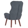 Silla Relax Gris oscuro 69 x 74 x 93 cm Terciopelo