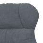 Silla Relax Gris oscuro 69 x 74 x 93 cm Terciopelo