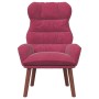Silla Relax Rojo vino tinto 69 x 74 x 93 cm Terciopelo