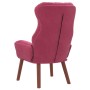 Silla Relax Rojo vino tinto 69 x 74 x 93 cm Terciopelo