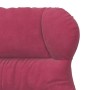 Silla Relax Rojo vino tinto 69 x 74 x 93 cm Terciopelo