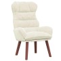Silla Relax Crema 69 x 74 x 93 cm Terciopelo