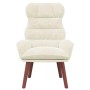 Silla Relax Crema 69 x 74 x 93 cm Terciopelo