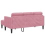 Juego de Sofá Rosa Polvoriento 173 x 131 x 67 cm Terciopelo