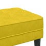 Banco Amarillo 113 x 57 x 39 cm Terciopelo
