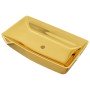Lavabo 71x38x13,5 cm cerámica dorado en Lavabos | Comprar online en Foro24