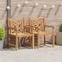 Sillas de jardín 2 pcs Marrón 58 x 60 x 90 cm