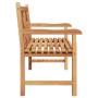 Banco de jardín Marrón 114 x 60 x 90 cm Madera de teca maciza