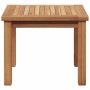Mesa de Café Marrón 45 x 45 x 36 cm Madera de teca maciza