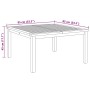 Mesa de Café Marrón 85 x 85 x 45 cm Madera de teca maciza