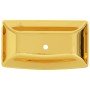 Lavabo 71x38x13,5 cm cerámica dorado en Lavabos | Comprar online en Foro24