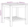 Mesa de Café Marrón 45 x 45 x 45 cm Madera de teca maciza