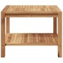 Mesa de Café Marrón 60 x 60 x 45 cm Madera de teca maciza