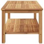 Mesa de Café Marrón 110 x 55 x 45 cm Madera de teca maciza