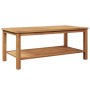 Mesa de Café Marrón 110 x 55 x 45 cm Madera de teca maciza