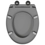 Asiento de Inodoro de Liberación Rápida Gris