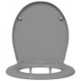 Asiento de Inodoro de Liberación Rápida Gris