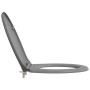 Asiento de Inodoro de Liberación Rápida Gris