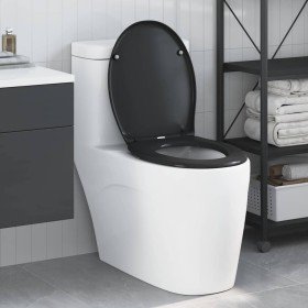 Asiento de Inodoro de Liberación Rápida Negro