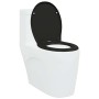 Asiento de Inodoro de Liberación Rápida Negro