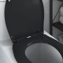 Asiento de Inodoro de Liberación Rápida Negro