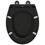Asiento de Inodoro de Liberación Rápida Negro
