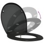 Asiento de Inodoro de Liberación Rápida Negro