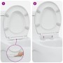 Asiento de Inodoro de Liberación Rápida Blanco