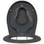 Asiento de Inodoro de Liberación Rápida Antracita