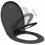 Asiento de Inodoro de Liberación Rápida Antracita