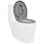 Asiento de Inodoro de Liberación Rápida Gris
